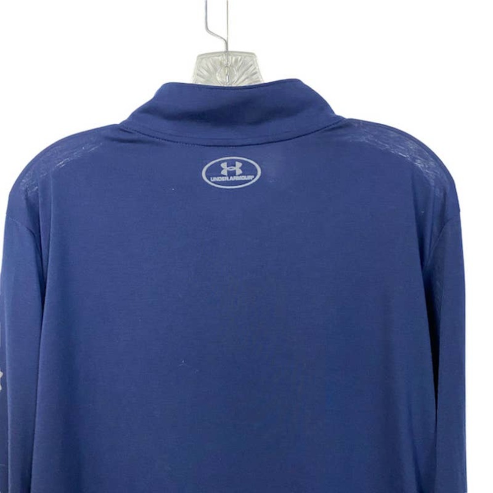Men's L UNDER ARMOUR Notre Dame 1/4-Zip Pullover Lightweight Leprechaun Top  25" - Picture 7 of 9